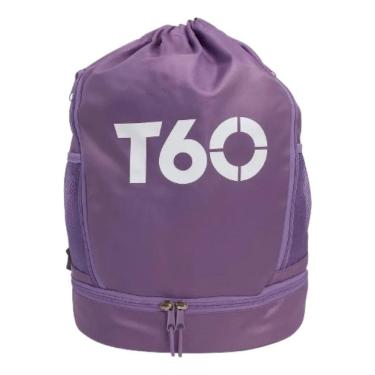 Imagem de Mochila Sacola Esportiva Bag Academia Viagem Alça Refor Lilá