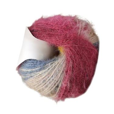 Imagem de Fio de tricô, fio gradiente de mistura acrílica de lã, 2 fios de tricô macios de 100 g | para entusiastas hobbistas bordados, reparos de tecido, cachecol, criação de arte