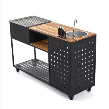 Imagem de Churrasqueira Móvel Luxo Com Pia Completa (b-grill Cp 01)