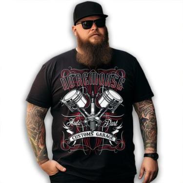 Imagem de Camiseta Preta Mecânico Custom Garage Auto PartNo Remorse, G1