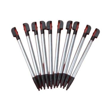 Imagem de 10 Canetas Stylus Telescópicas De Metal Para 2DS 3DS New 2DS LL XL 3DS