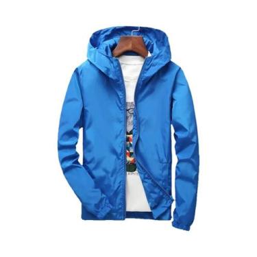 Imagem de Jaqueta Masculina Juvenil Com Capuz E Zíper, Moda Casual Fina De Cor S