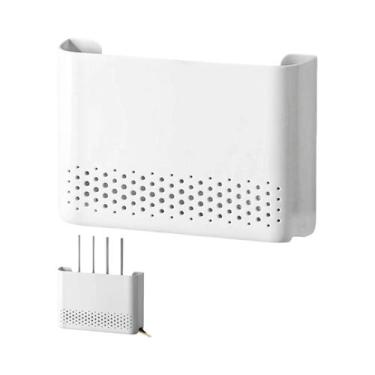 Imagem de Caixa De Armazenamento Para Roteador WiFi Montada Na Parede, Sem Neces