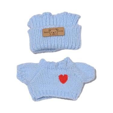 Imagem de Roupas Para Boneca Labubu De 17cm, Conjunto De Suéter E Mochila Luxuos