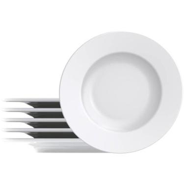 Imagem de Jogo de Prato Sobremesa Tramontina Porcelana 21cm 6 Peças Maria August