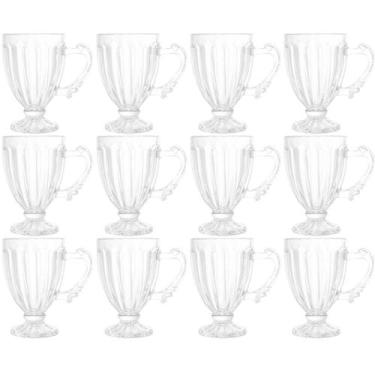 Imagem de Conjunto 12 Xícaras de Café 100ml Cristal Imperial Lyor Taças para Caf