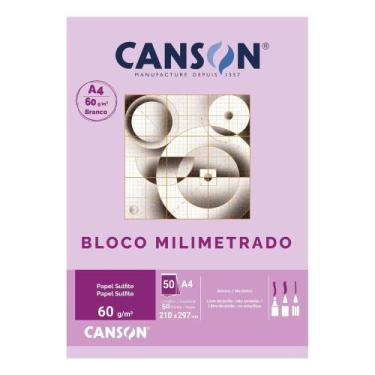 Imagem de Bloco Papel Milimetrado A4 Canson 60g Técnico 50 Folhas 66667083