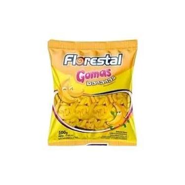 Imagem de Bala de Goma Florestal Bananas 150g  Kit com 5 Unidades