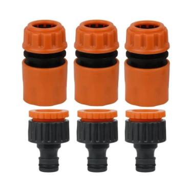 Imagem de Conjunto De Conectores Rápidos Para Mangueira De Jardim De 1/2 Polegad