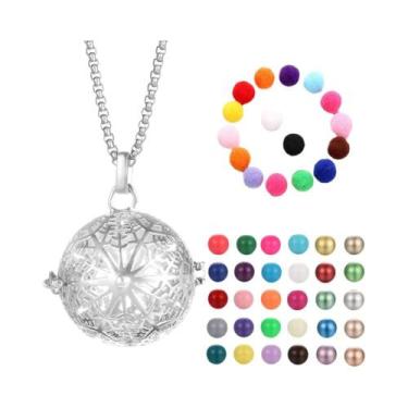 Imagem de Colar Difusor De Óleos Essenciais Para Aromaterapia, Design Gaiola De 