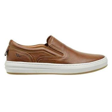 Imagem de Sapatênis Masculino Couro Legítimo Premium Float Slip On Lecas Confort