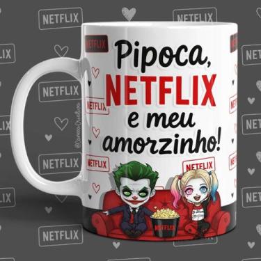 Imagem de Caneca Personalizada Vários Personagens Pipoca e Netflix dia dos Namor