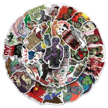 Imagem de Pacote de adesivos Zombie Graffiti Halloween Anime 51 unidades - yiwei