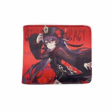 Imagem de Carteira Hu Taos Anime Characters Slim Bifold PU - Yiweisai