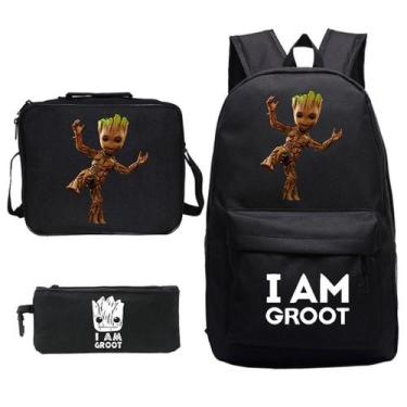 Imagem de Conjunto de 3 animes dos Guardiões da Galáxia estampado por Baby Groot