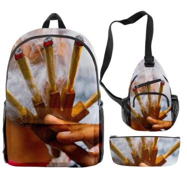 Imagem de Conjunto de mochilas RAWs Anime School, 3 unidades/lote para crianças,