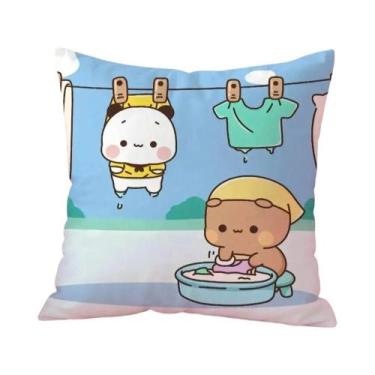 Imagem de Capa De Almofada Bubu Dudu Com Estampa Estampada Para Sala De Estar, C