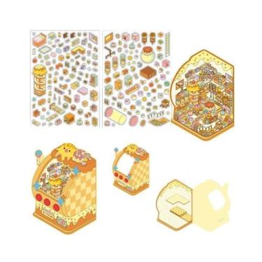 Imagem de Adesivos De Cena Em Miniatura 3D Kawaii, Brinquedos DIY, Jogos, Scrapb