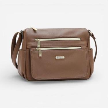 Imagem de Bolsa Feminina Chenson Original Transversal Café-Feminino
