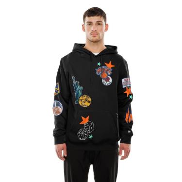 Imagem de MOLETOM NEW ERA CANGURU FECHADO NEW YORK KNICKS NBA PRETO-Masculino
