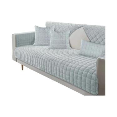 Imagem de Capa De Sofá Super Macia Em Veludo Plush, Antiderrapante, Protetor De 