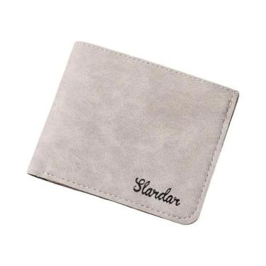 Imagem de Carteira Masculina De Couro Ultrafina, Com Vários Compartimentos Para 