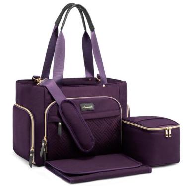 Imagem de Bolsa para bomba de mama LOVEVOOK Sacola para fraldas com refrigerador