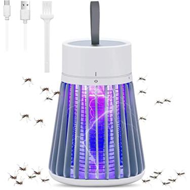 Imagem de Repelente de mosquitos recarregável e matador de moscas com laço para pendurar, lâmpada de matar mosquitos, portátil, USB, luz de LED para casa, quarto, acampamento ao ar livre