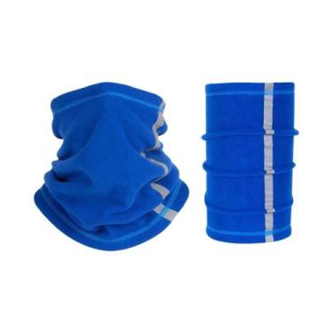 Imagem de Cachecol Ajustável Refletivo De Polar Fleece Para Homens, Multiuso Par