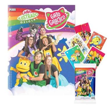 Imagem de Álbum figurinhas Livro Ilustrado Gato Galactico +5 figurinha - Pixel