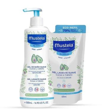 Imagem de Mustela Kit Hora do Banho - Gel Lavante 500ml + Refil 400ml