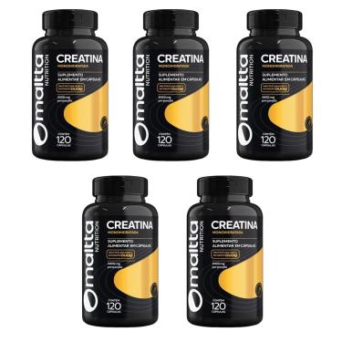 Imagem de Kit 5x Creatina Monohidratada 5x120 cápsulas Maltta-Unissex