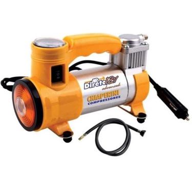 Imagem de Compressor de Ar 12V Portátil para Pneus e Infláveis Modelo com Lanterna LED e Indicador de Pressão Chiaperini