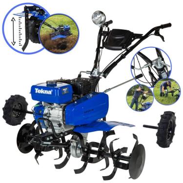Imagem de Motocultivador TK90R para Preparo de Solo com Motor GASOLINA 4T 7HP 212CC e 24 Lâminas...