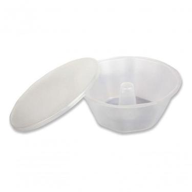 Imagem de Forma para Mini Pudim Descartável com Tampa 500ML C-60 Pronta para Servir e Vender Tran...