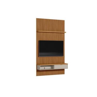 Imagem de Painel Ripado para TV até 75 Polegadas MDF 140cmx250cm Modular 1 Nicho