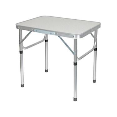 Imagem de Mesa Dobrável Multiuso 60x45cm Otello DOB-AL1, Prata, 60x45
