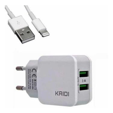 Imagem de Carregador Turbo Celular Smartphone 2 Usb C Cabo Tipo C - DS ELETRONIC