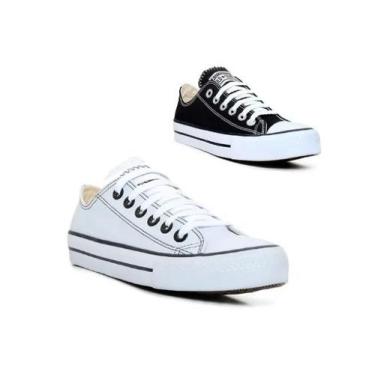 Imagem de Kit 2 Pares Tenis Kalum Femino All Authentic Star Tradicional, 39, Pre