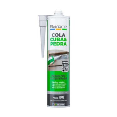 Imagem de Adesivo Selante Elástico Cola Cuba E Pedra Pu40 Barone 400g -