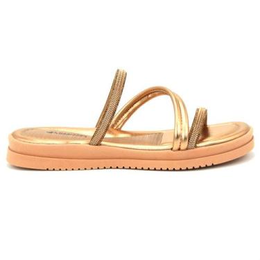 Imagem de Tamanco Mississipi Feminina MB531 Tiras Flat Anabela Casual, 38, Rose