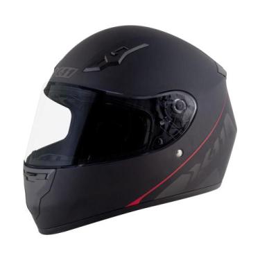 Imagem de Capacete X11 Trust Solides para Moto Integral Fechado, Preto Fosco, 56