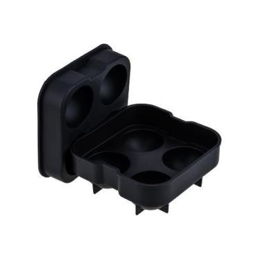 Imagem de Forma De Gelo 4 Esferas 45mm Silicone Preto - WECK UD
