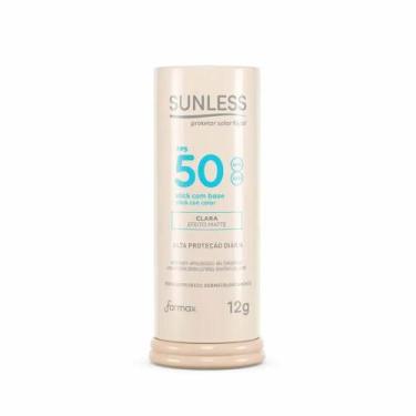 Imagem de Protetor Solar Sunless Facial FPS 50 Stick com Base Clara Efeito Matte