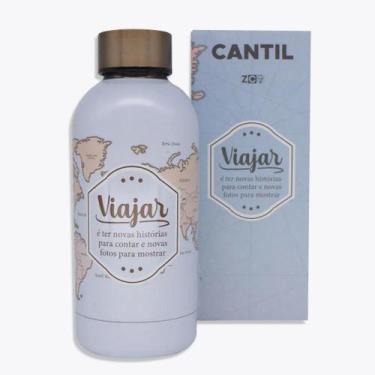 Imagem de Cantil Max Mini Metalico 400ml Viagem - Zona Criativa