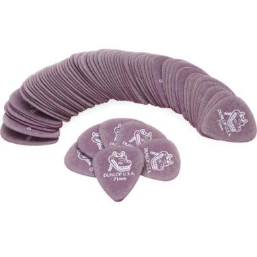 Imagem de 72 Palheta DUNLOP Gator Grip 0,71 mm guitarra 417r roxo claro