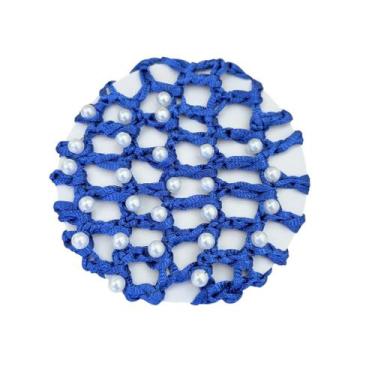 Imagem de Redinha para Coque com Pérolas - Pistache Acessórios, Azul