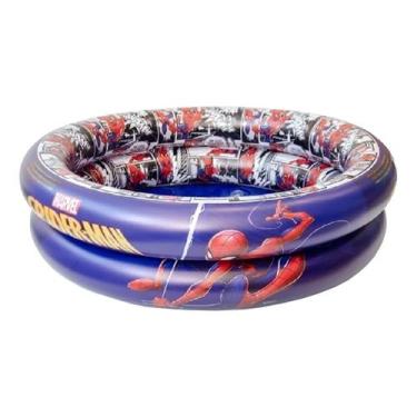 Imagem de Piscina Inflável Homem Aranha Banheira Infantil Bebê Redonda - Etitoys