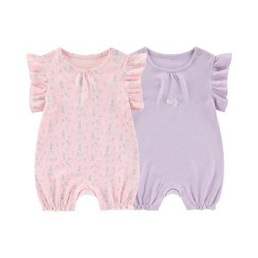 Imagem de Macacão De Verão Para Bebês Em Estilo Cartoon, 2 Peças, Roupa De Algod