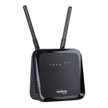 Imagem de Modem Roteador Entrada Chip 4g Vivo Claro Tim Wifi Intelbras, Preto, B